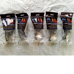5 Pairs of Hometime Safety Glasses - Comfort Wraparound